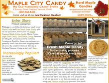 Tablet Screenshot of maplecandyvt.com